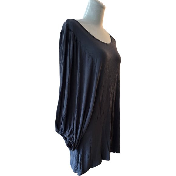 POL Dolman Sleeve Navy Blue Tunic top Oversized sz S fits up to L NWOT - Picture 2 of 9